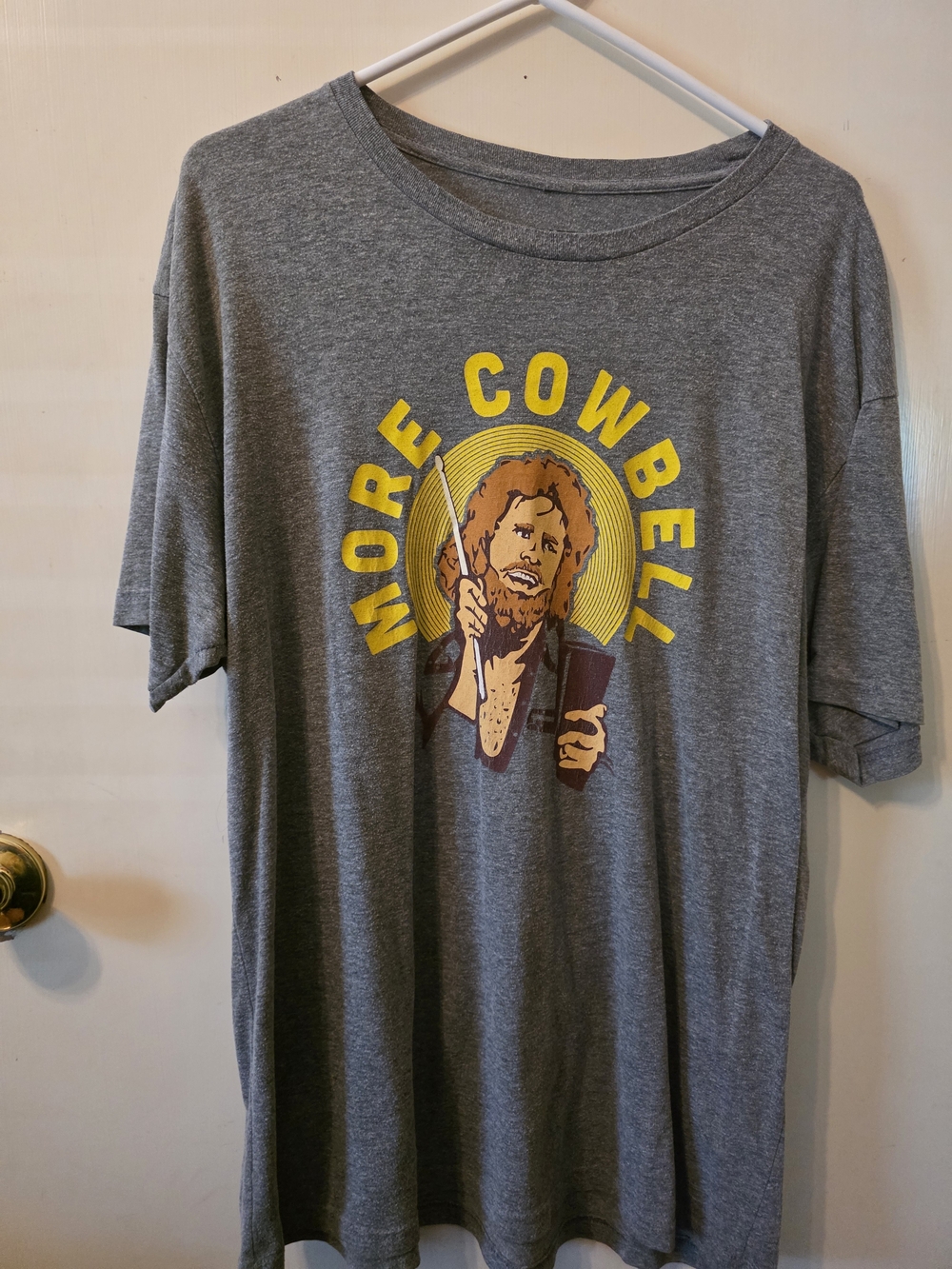 More Cowbell Graphic Tee - Gray